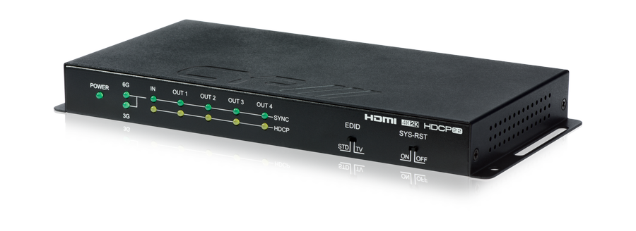CYP Europe Verteiler HDMI2.0 UHD/ 4K / HDCP2.2 1:4 QU-4-4K22